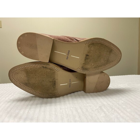 DOLCE VITA Tay Velvet Ankle Booties, Rose, Sz 8.5 - Picture 8 of 9